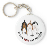 Nothin' Butt Rat Terriers Keychains