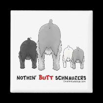 Nothin' Butt Schnauzers magnets