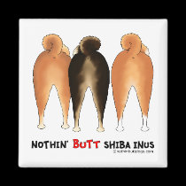 Nothin' Butt Shiba Inus magnets