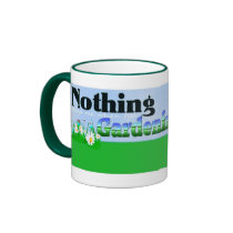 Nothing Bugs Me When I Garden Bear mugs