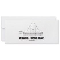 Nothing But A Statistical Anomaly (Stats Humor) rack cards