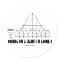 Nothing But A Statistical Anomaly (Stats Humor) stickers