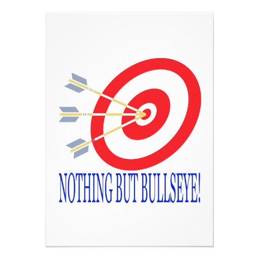 Nothing But Bullseye Personalized Announcement