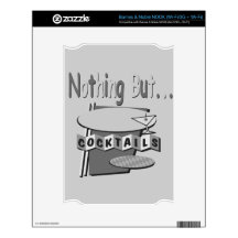 Nothing But Cocktails Black and White gray NOOK Skin