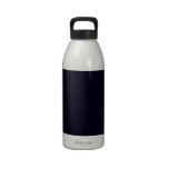 Nothing But Color - Everything Black - Blue Black water bottles
