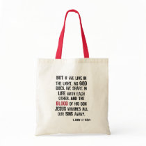 Nothing but the Blood Canvas Bags