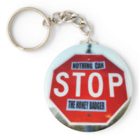 Nothing Can STOP th Honey Badger keychain