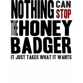 Nothing Can Stop the Honey Badger shirt