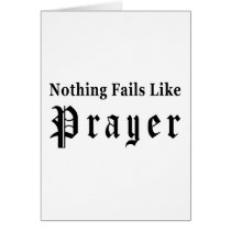 Nothing Fails Like Prayer cards