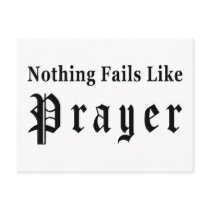 Nothing Fails Like Prayer Postcard