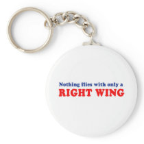 Nothing flies with only a right wing key chains