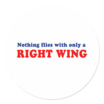 Nothing flies with only a right wing sticker