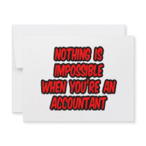 Nothing Is Impossible...Accountant Announcements