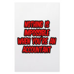 Nothing Is Impossible...Accountant Custom Stationery