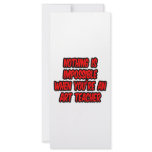 Nothing Is Impossible...Art Teacher Rack Card