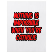 Nothing Is Impossible...Catholic Flyer Design