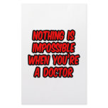 Nothing Is Impossible...Doctor Personalized Stationery