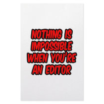 Nothing Is Impossible...Editor Stationery