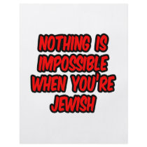 Nothing Is Impossible...Jewish Personalized Flyer