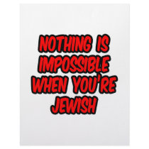Nothing Is Impossible...Jewish Personalized Letterhead