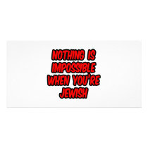 Nothing Is Impossible...Jewish Photo Card Template