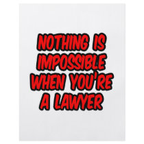 Nothing Is Impossible...Lawyer Personalized Flyer
