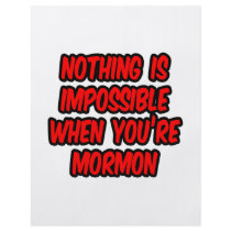 Nothing Is Impossible...Mormon Personalized Flyer