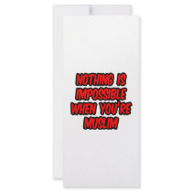Nothing Is Impossible...Muslim Rack Card Template
