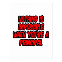 Nothing Is Impossible...Principal postcards