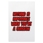 Nothing Is Impossible...Surgeon stationery