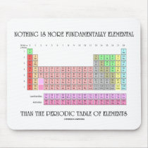 Nothing Is More Fundamentally Elemental Periodic T Mousepads
