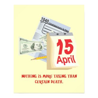 nothing-is-more-taxing-than-certain-death poster