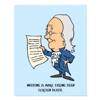 nothing-is-more-taxing-than-certain-death posters