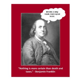nothing-is-more-taxing-than-certain-death print