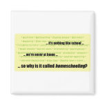 Nothing Like School Refrigerator Magnet