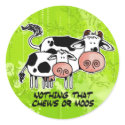 nothing that chews or moos stickers by cfkaatje nothing that chews or moos stickers
