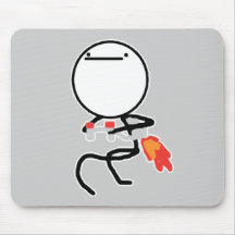 Nothing To Do Here Jet Pack Guy Mousepad