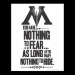 Nothing to Fear - Nothing to Hide posters
