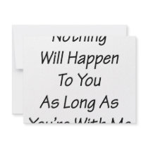 Nothing Will Happen To You As Long As You're With invitations by Supernova23 Nothing Will Happen To You As Long As You're With invitations