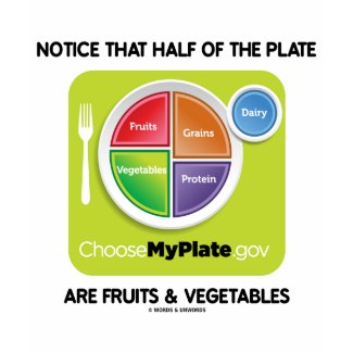Notice That Half Of Plate Are Fruits & Vegetables shirt