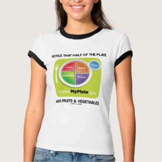 Notice That Half Of Plate Are Fruits & Vegetables shirt