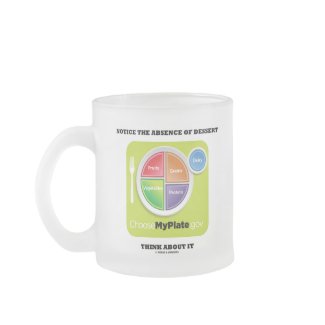 Notice The Absence Of Dessert Think About It mug