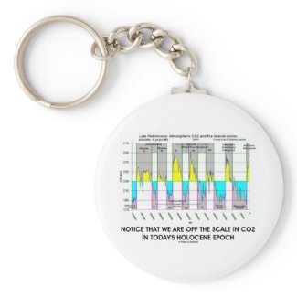 Notice We Are Off CO2 Scale Holocene Epoch Key Chains