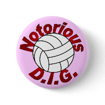 Notorious D.I.G. (pink) buttons by courtjester Notorious D.I.G. (pink) buttons