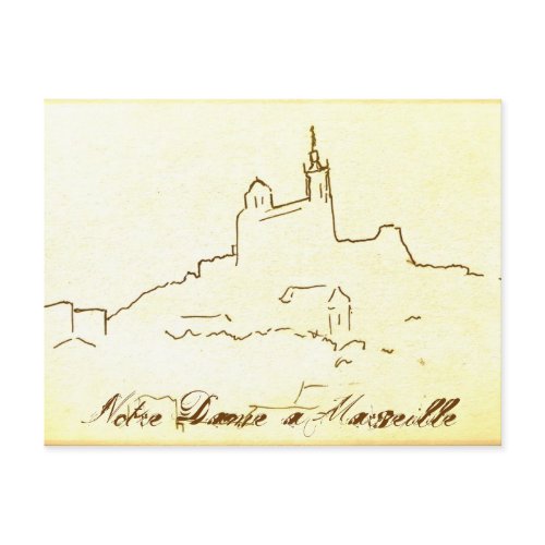 Notre Dame à Marseille postcard