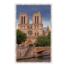 Notre Dame and the River Seine print