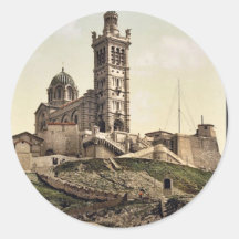 Notre Dame de la Garde II, Marseilles, France clas Sticker