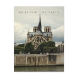 Notre Dame de Paris Cathedral postcard