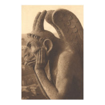 Notre Dame Gargoyle Chimera posters by moondancegraphix Notre Dame Gargoyle Chimera posters