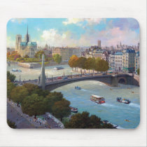 Notre Dame in Autumn mousepads